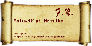 Faluvégi Montika névjegykártya